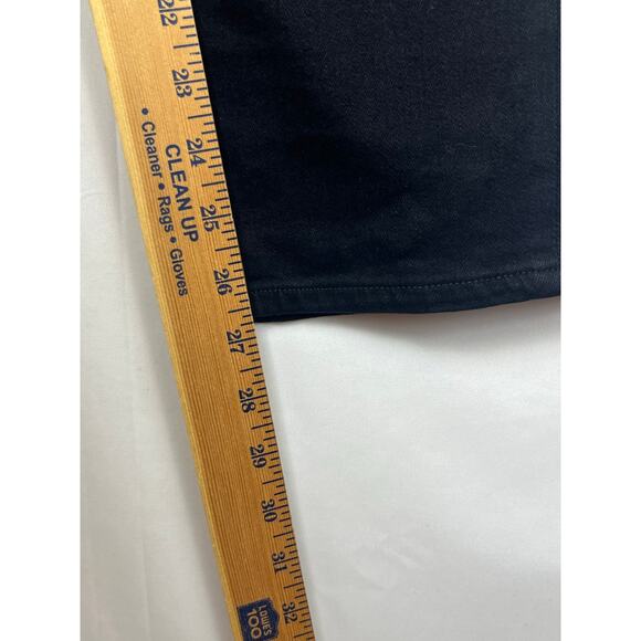 Goldsign Womens 10 Black Morgan High Rise Straight Leg Denim Jeans W3211-372 - Picture 6 of 7